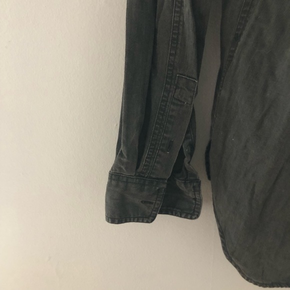 Madewell Denim Oversized Ex-Boyfriend Shirt in Lunar Wash XS - Picture 9 of 12